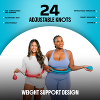 Smart Weighted Hula Hoop - Fun Fitness Core Training | 1 Year Warranty