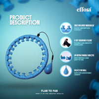 Smart Weighted Hula Hoop - Fun Fitness Core Training | 1 Year Warranty