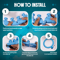 Smart Weighted Hula Hoop - Fun Fitness Core Training | 1 Year Warranty