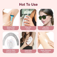 Effora's IPL Laser Hair Removal Handset for Face & Body | 6 Months Warranty