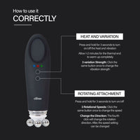 Effora's Facial Massager & Spa Wand Kit with 5 Detachable Heads | 6 Months Warranty