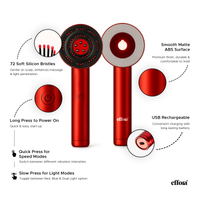Effora's 3-1 Red Light Therapy Scalp Massager | 6 Months Warranty