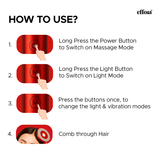 Effora's 3-1 Red Light Therapy Scalp Massager | 6 Months Warranty