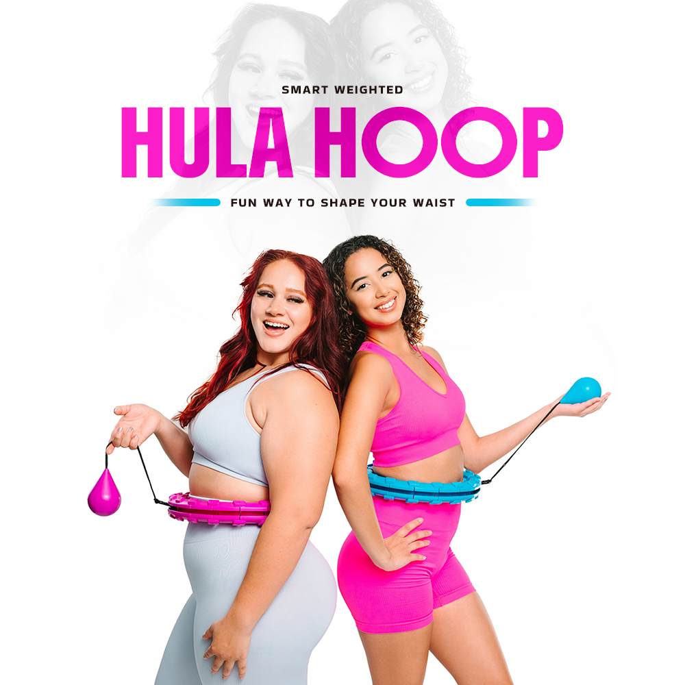 Smart Weighted Hula Hoop - Fun Fitness Core Training | 1 Year Warranty