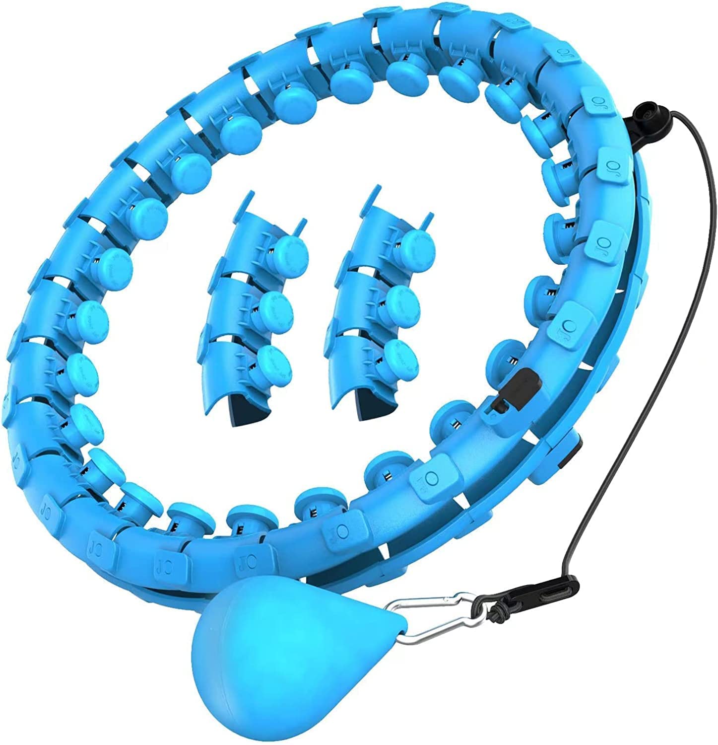 Smart Weighted Hula Hoop - Fun Fitness Core Training | 1 Year Warranty