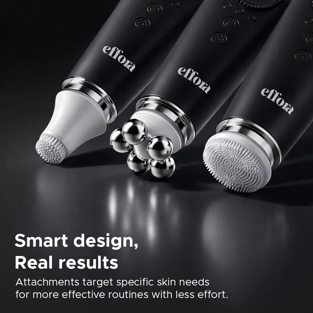 Effora's Facial Massager & Spa Wand Kit with 5 Detachable Heads | 6 Months Warranty