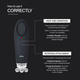 Effora's Facial Massager & Spa Wand Kit with 5 Detachable Heads
