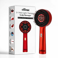 Effora's 3-1 Red Light Therapy Scalp Massager | 6 Months Warranty | Upgraded
