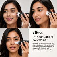 Effora's Facial Massager & Spa Wand Kit with 5 Detachable Heads | 6 Months Warranty