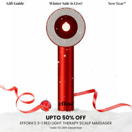 Effora's 3-1 Red Light Therapy Scalp Massager | 6 Months Warranty | Upgraded