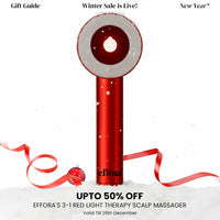 Effora's 3-1 Red Light Therapy Scalp Massager | 6 Months Warranty | Upgraded