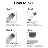 Scalp Microneedling Serum Applicator Device