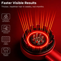 Effora's 3-1 Red Light Therapy Scalp Massager | 6 Months Warranty | Upgraded