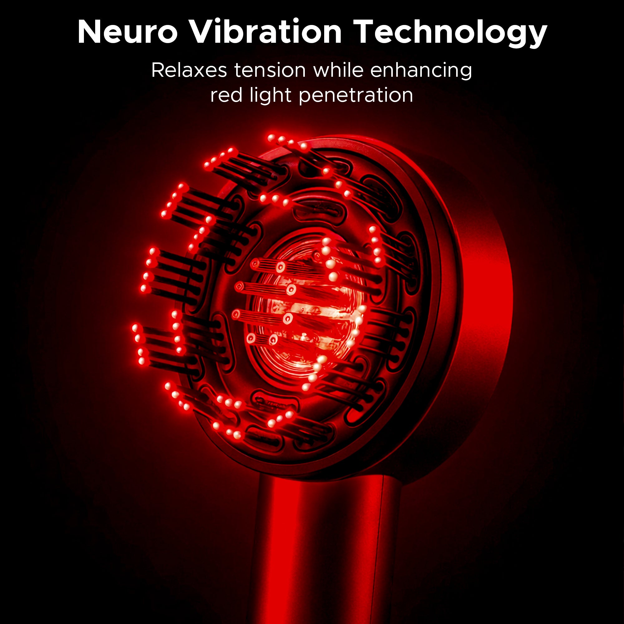 Effora's 3-1 Red Light Therapy Scalp Massager | 6 Months Warranty | Upgraded