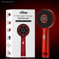 Effora's 3-1 Red Light Therapy Scalp Massager | 6 Months Warranty | Upgraded
