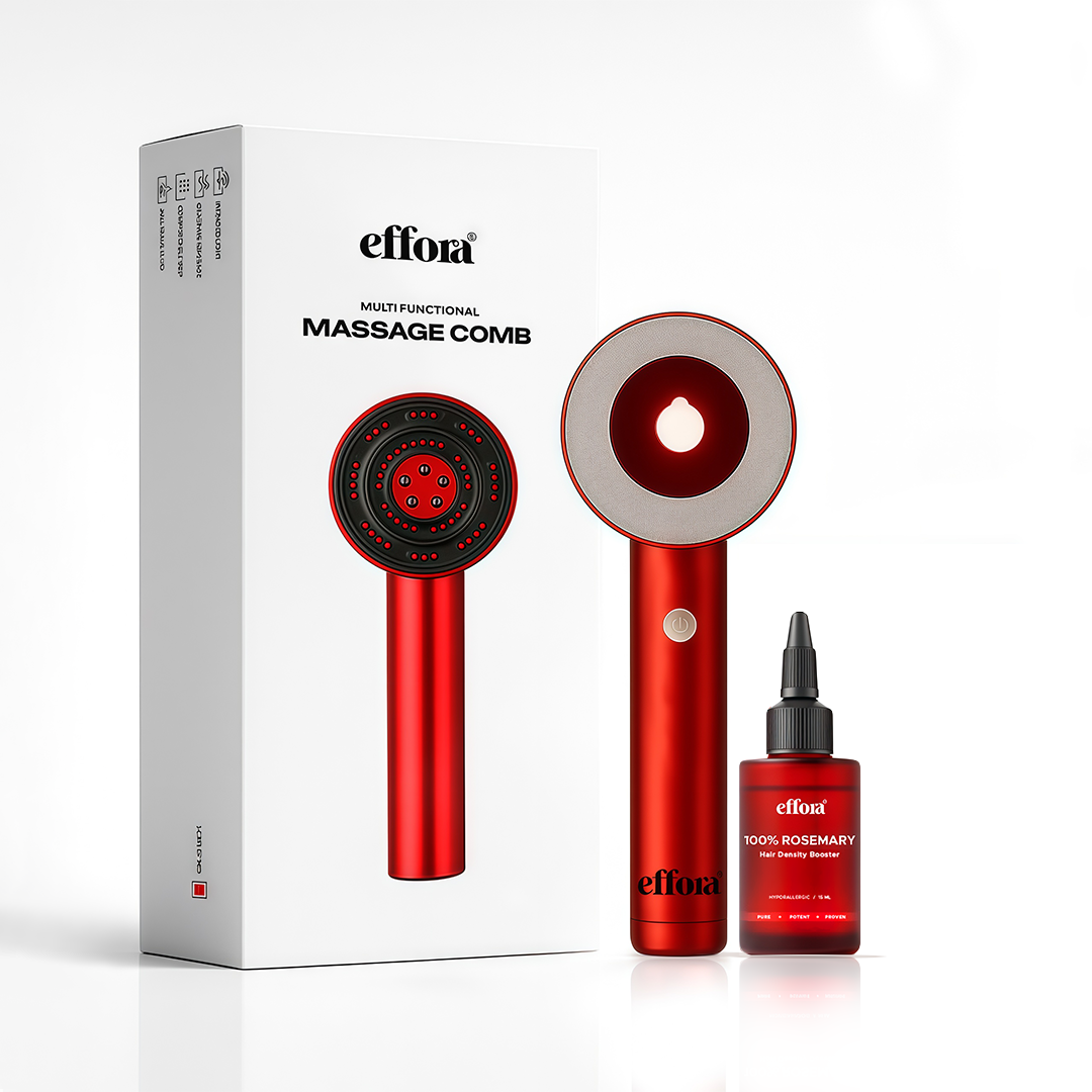 Effora's Hair Growth Booster combo | Trio Scalp Massager & Hair Density Serum (30ML)